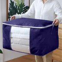 Folding Organizer Bag Clothes Blanket Comforter Storage Bags