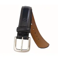 Padded And Stitched Italian Full Grain Leather Belt