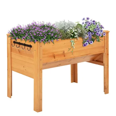 Stand Outdoor Tall Flower Bed Box