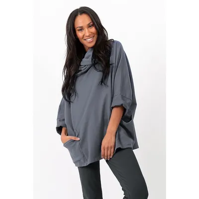 Cowl Neck Sweatshirt Tunic