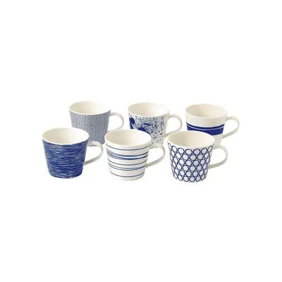 Pacific Accent Mugs Mixed Set of 6