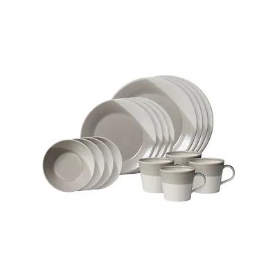 Bowls of Plenty Porcelain 16-Piece Dinnerware Set