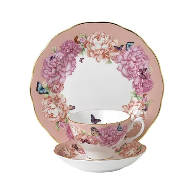 Miranda Kerr Friendship Bone China 3-Piece Plate, Saucer & Teacup Set