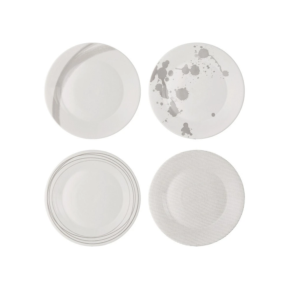 Assiettes à salade Royal Doulton Pacific Stone, 4 pièces