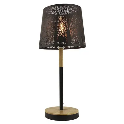 Table Lamp, 22.6 '' Height, From The Luna Collection, Black