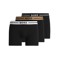 3-Pack Stretch-Cotton Logo Boxer Briefs