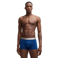 3-Pack Cotton-Blend Logo Trunks