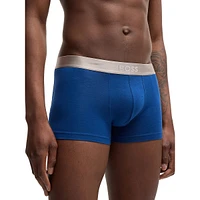 3-Pack Cotton-Blend Logo Trunks