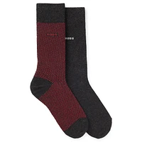 Men's Two-Pair Logo Crew Socks