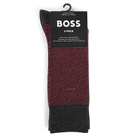 Men's Two-Pair Logo Crew Socks