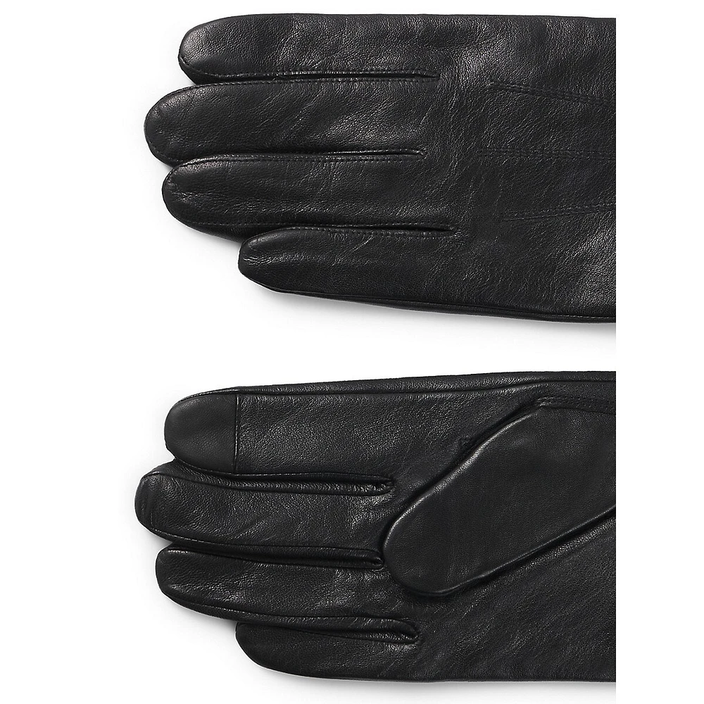 Men's Touchscreen Leather Gloves