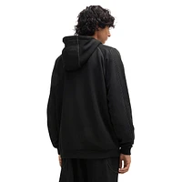 Loose-Fit Cotton-Terry Reflective-Trim Hoodie