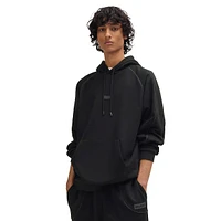 Loose-Fit Cotton-Terry Reflective-Trim Hoodie