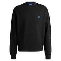 Smiley-Face Logo Patch Terry Sweatshirt