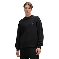 Smiley-Face Logo Patch Terry Sweatshirt