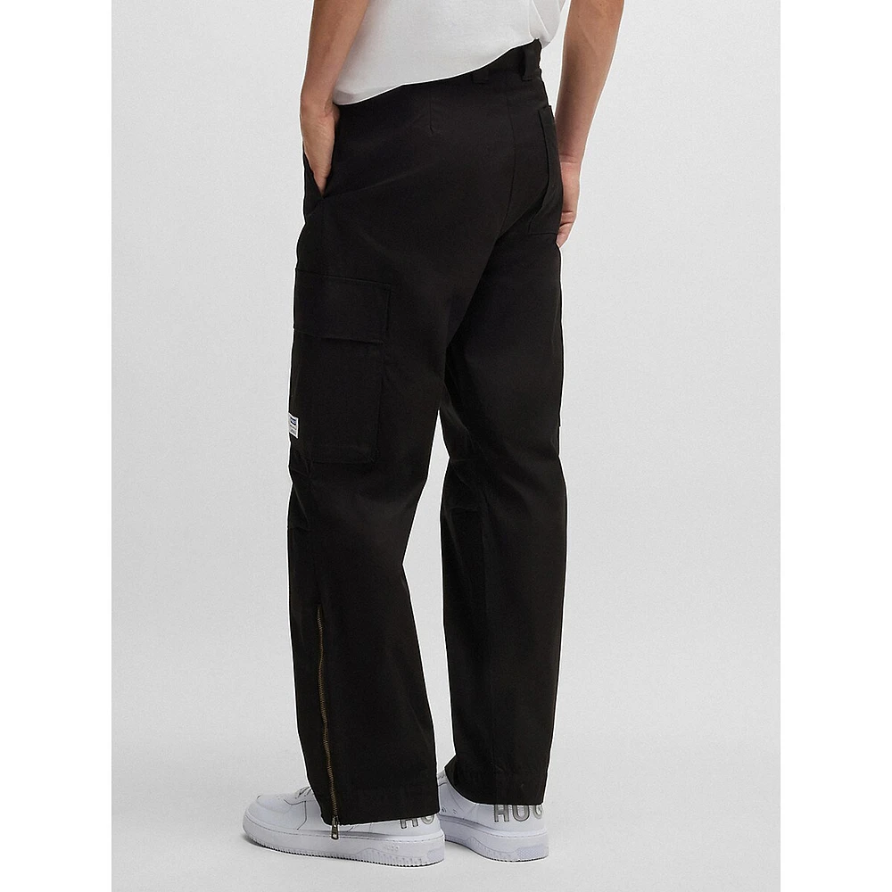 Relaxed-Fit Stretch-Cotton Cargo Pants