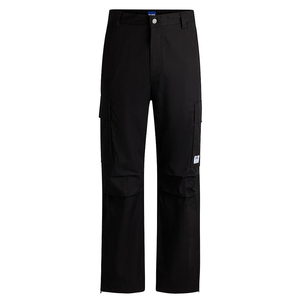 Relaxed-Fit Stretch-Cotton Cargo Pants