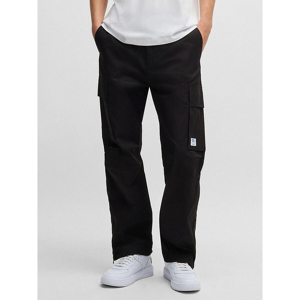 Relaxed-Fit Stretch-Cotton Cargo Pants