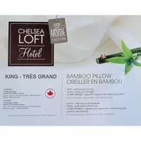 Bamboo Pillow, Hypoallergenic, Made Canada