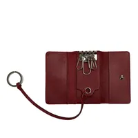 Pre-loved Leather House Check Key Holder