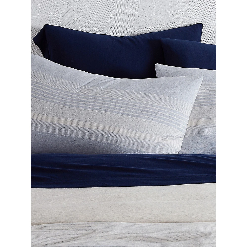 Modern Cotton Stripe 2-Piece Sham Set