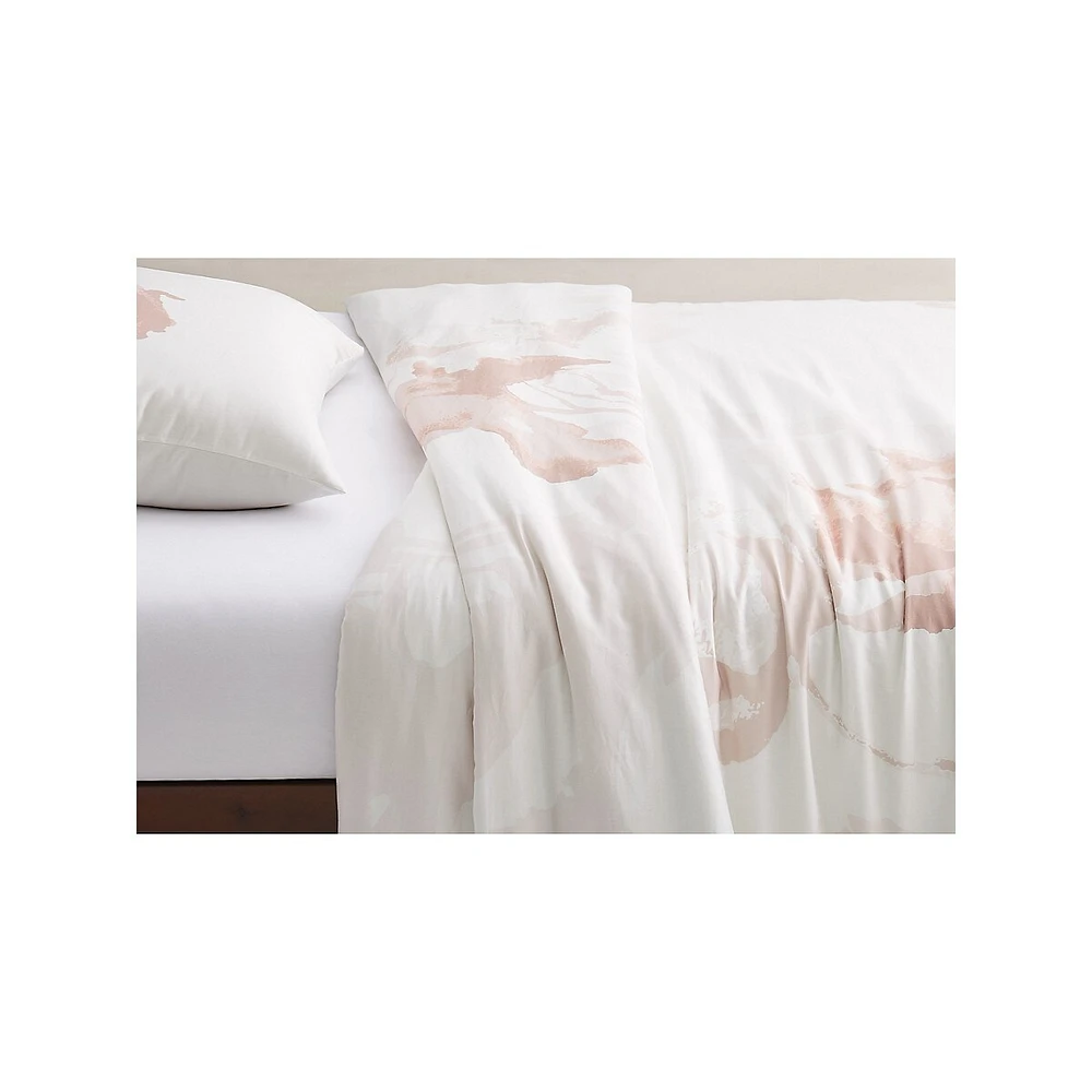 Painterly Floral 3-Piece Duvet Cover Set