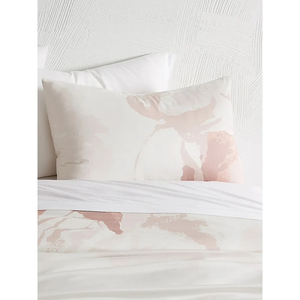 Painterly Floral 3-Piece Duvet Cover Set