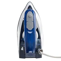 Brentwood Mpi-45 1100-watt Dual Voltage Non-stick Travel Iron With Steam, Blue