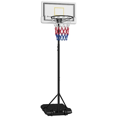 6-7ft Height Adjustable Basketball Hoop With Wheels