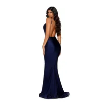Ps5029 Low Back Dress With V Front