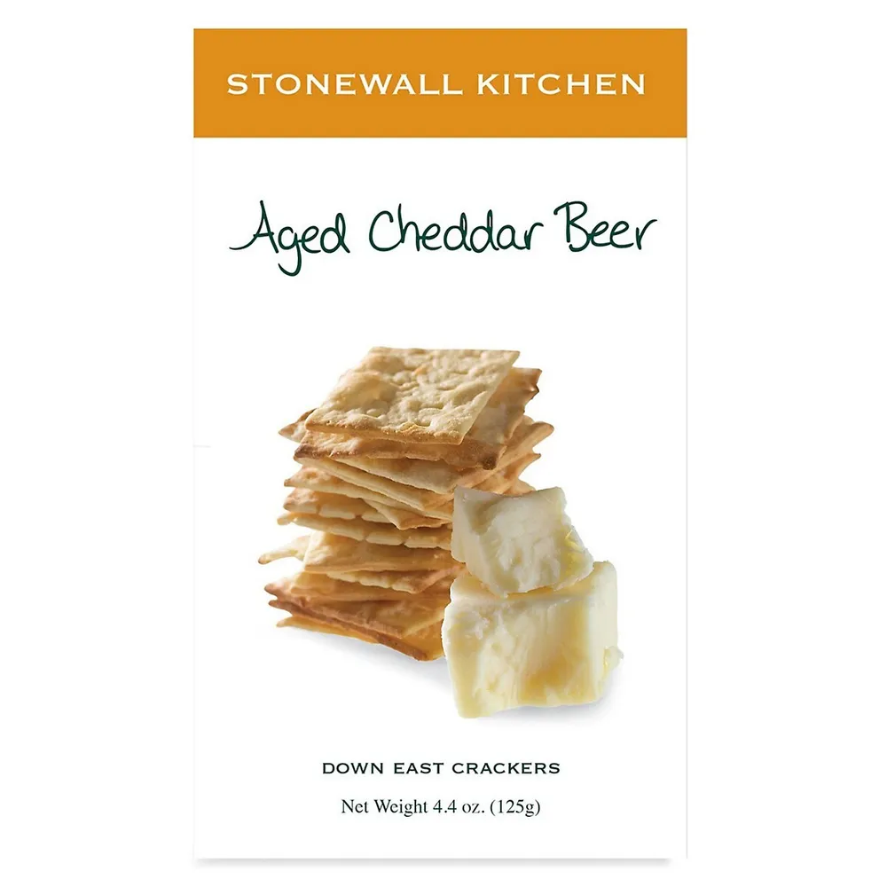 Aged Cheddar Beer Crackers