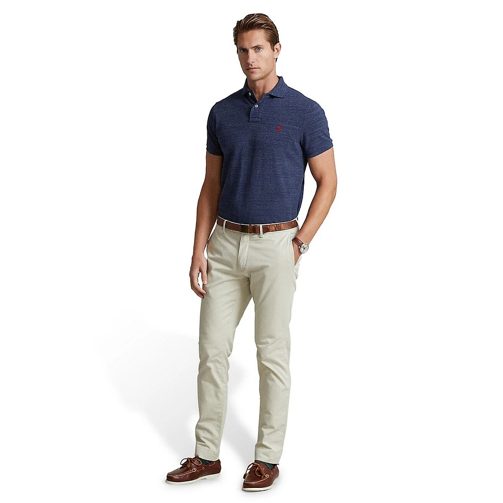 Custom Slim Fit Mesh Polo