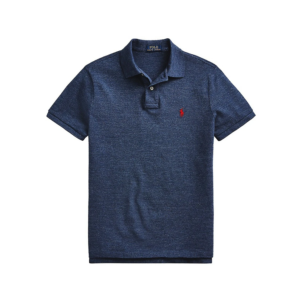 Custom Slim Fit Mesh Polo
