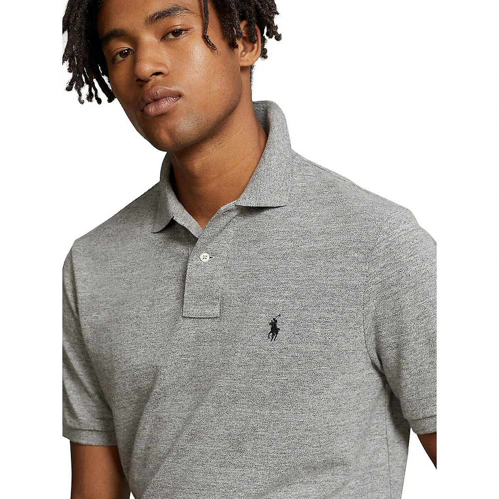 Custom Slim Fit Mesh Polo