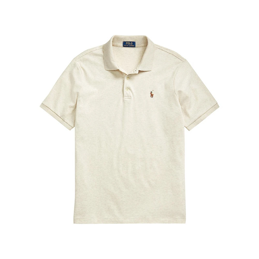 Polo en coton doux de coupe classique