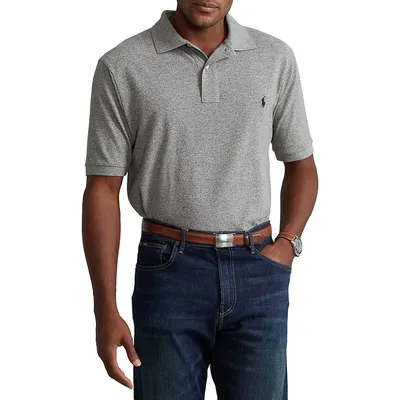Big & Tall Classic-Fit Mesh Cotton Polo