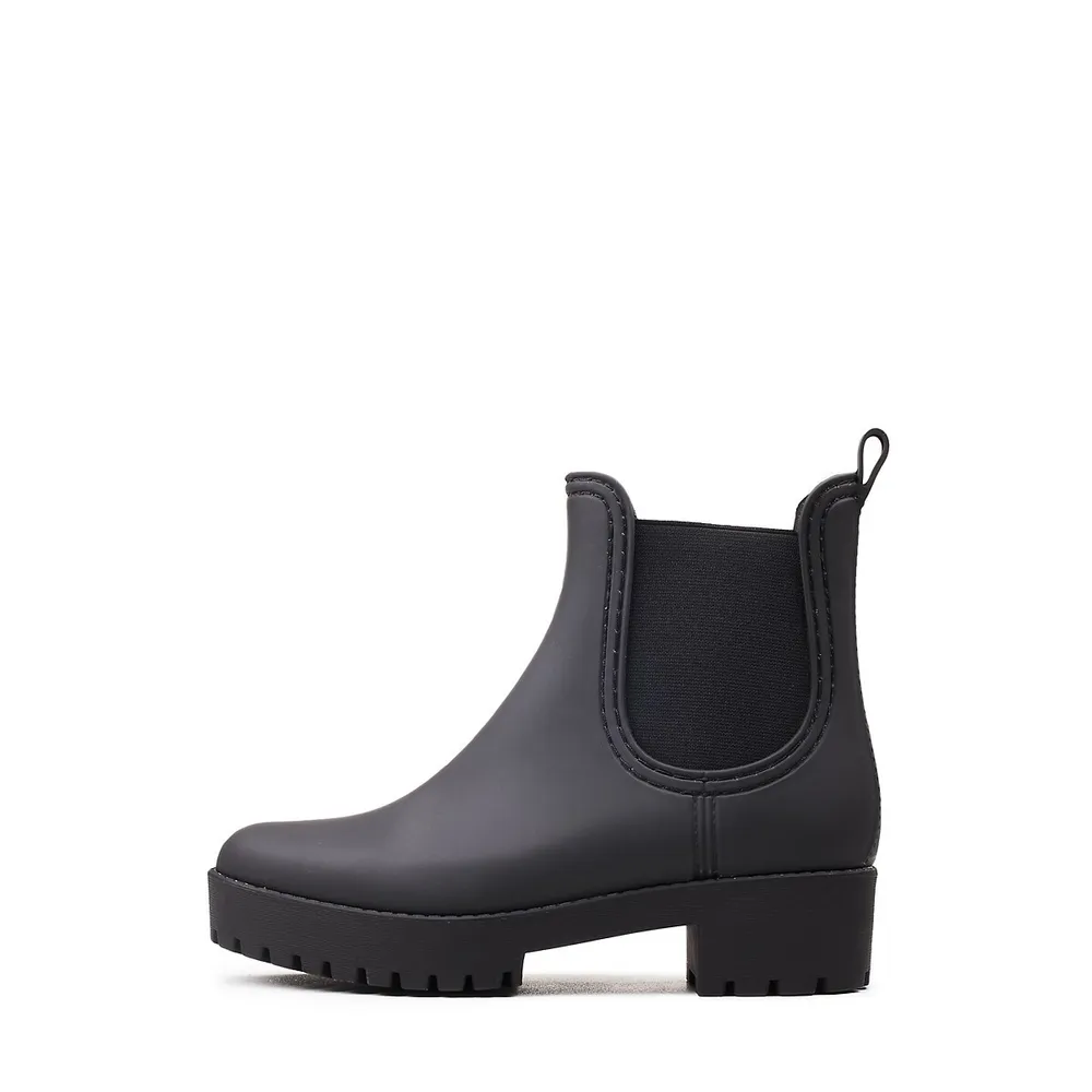 cloudy waterproof chelsea rain boot jeffrey campbell