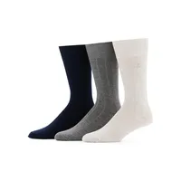Men's Superior Soft Luxury 3-Pair Crew Socks Pack