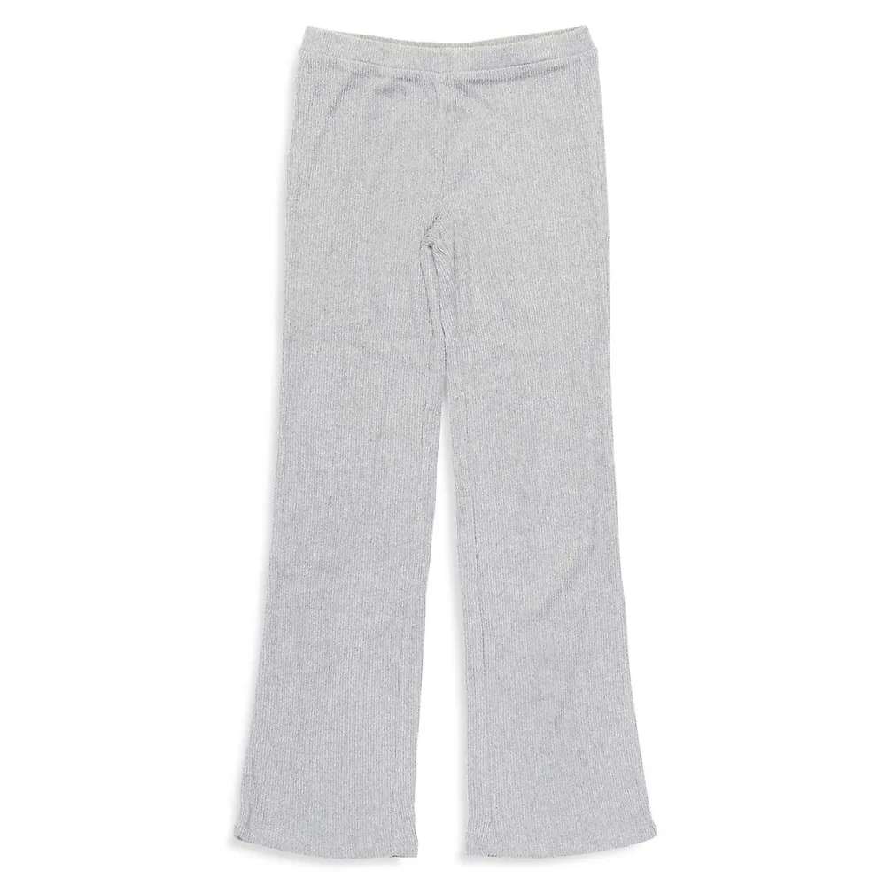 Ribbed Flare Trousers