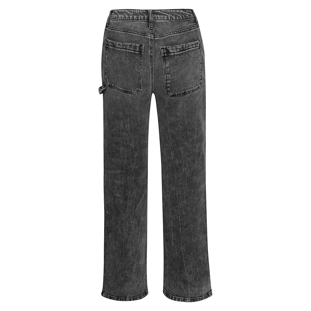 Fez High-Rise Straight-Leg Jeans