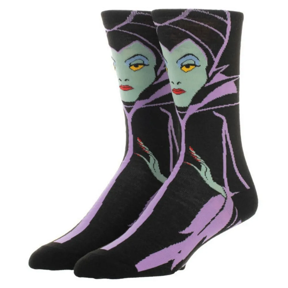 Bioworld Disney Villain Maleficent Animigos Crew Socks