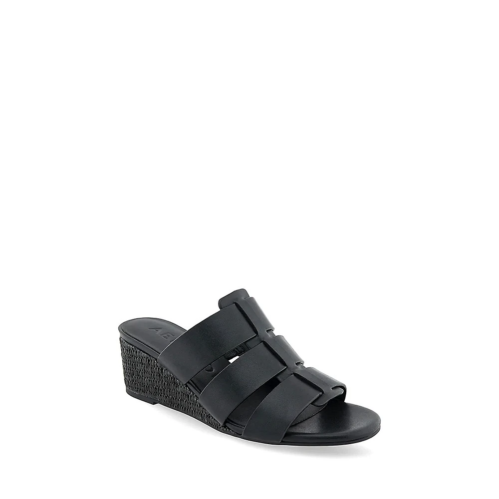 Wilma Fisherman Mid-Wedge Slide Sandals