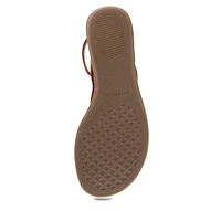 Conclusion Patent Snake-Embossed Thong Sandals