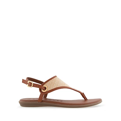 Conclusion Patent Snake-Embossed Thong Sandals