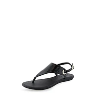 Conclusion Patent Snake-Embossed Thong Sandals