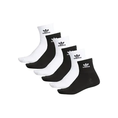 3-Pair Trefoil Quarter Socks Pack