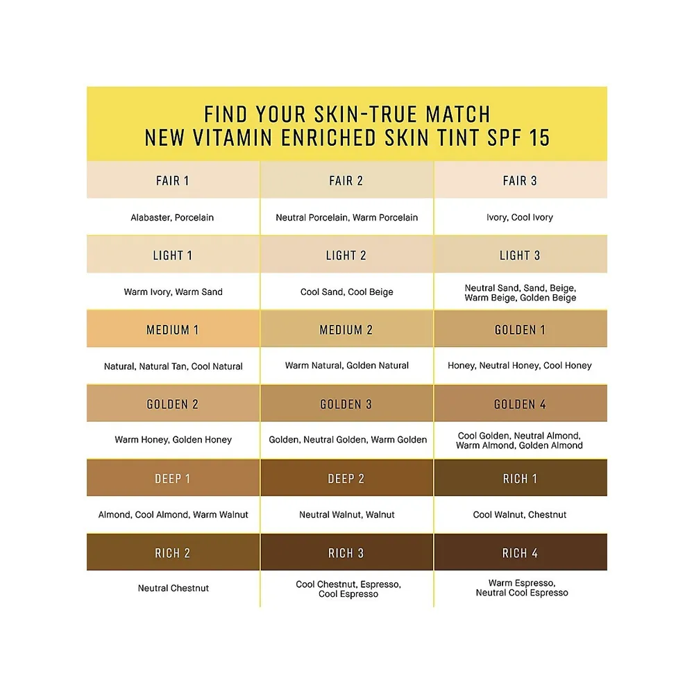 Vitamin Enriched Skin Tint SPF 15