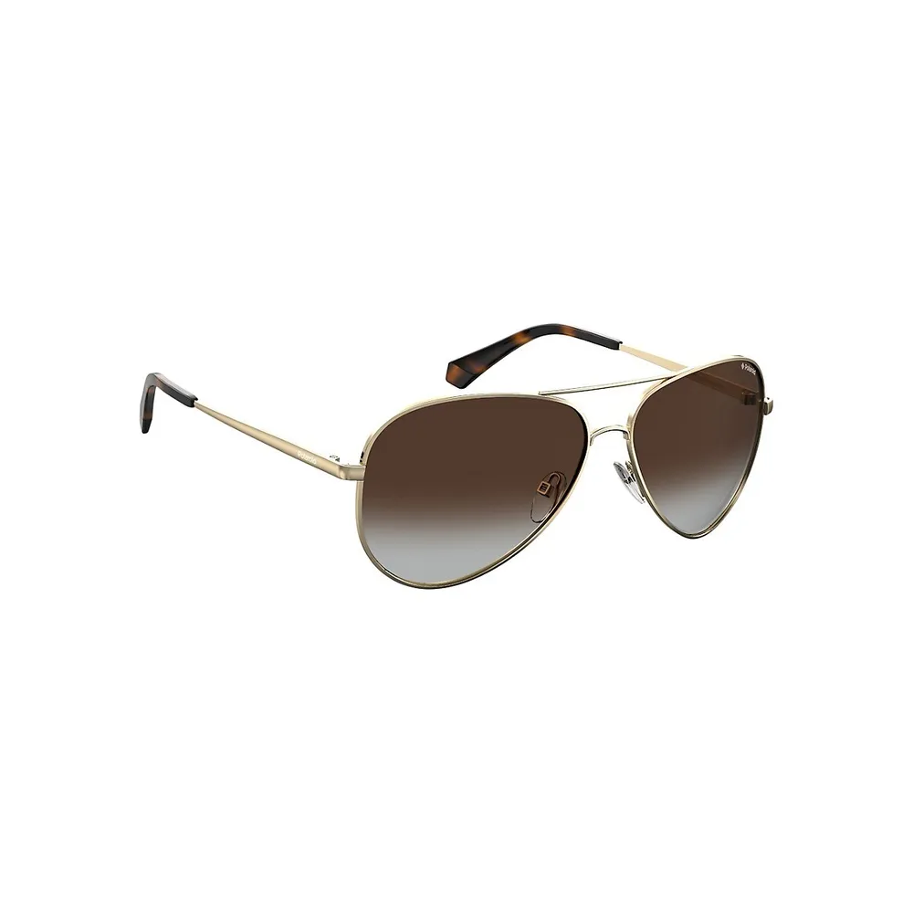 56MM Aviator Sunglasses