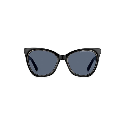 Havana 54MM Cat Eye Sunglasses