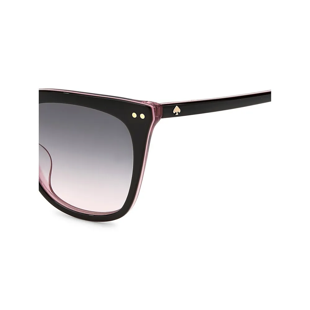 Giana 54MM Butterfly Sunglasses